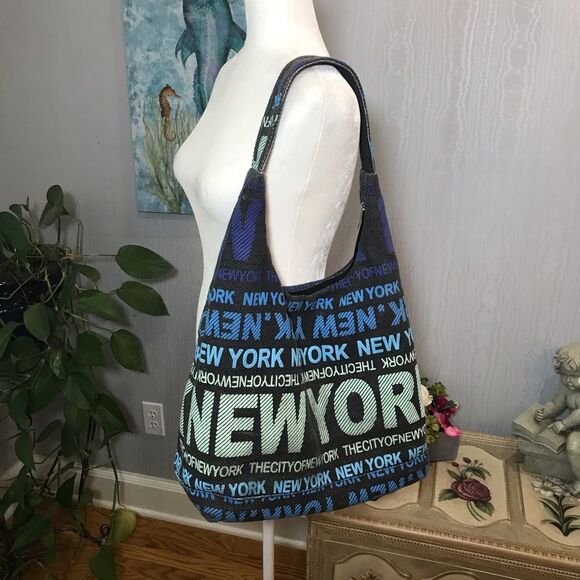 Robin Ruth New York Large Canvas Bag Tote Zip Closure - Picture 16 of 16